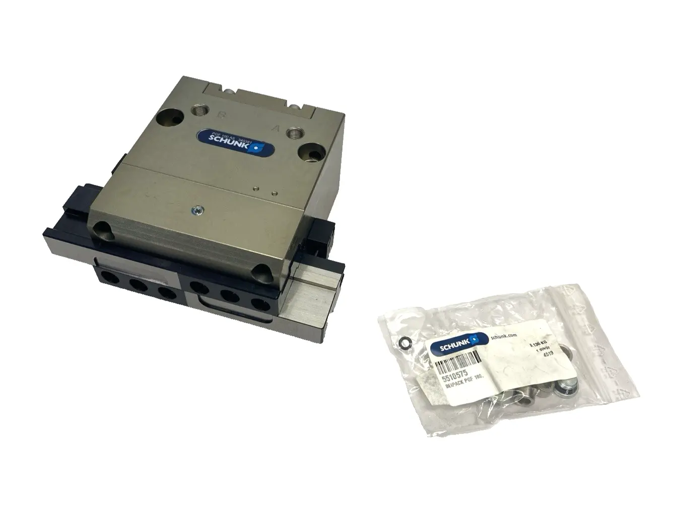 PGF 100-AS | Schunk  Universal Gripper, Size 100 23.5mm Stroke Per Jaw 1150N 340381 - New – Open box