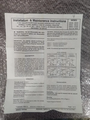 NEW ASCO 2063803RVF
