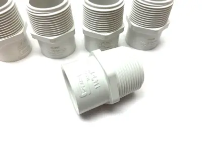 USED SPEARS REDUCER ADAPTER PCV SCH40 1-1/4" X 1" WHITE