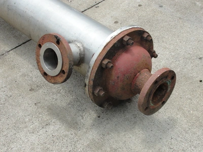 SPC7200  Heat Exchanger 48 sq.ft. Vendome shell and tube heat exchanger, atmospheric psi shell, atmospheric psi internal, Stainless Steel