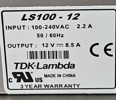 TDK-Lambda LS100-12 Power Supply (BIN735)