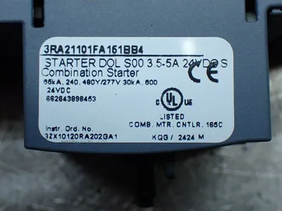 New | in-Stock SIEMENS 3RA21101FA151BB4 Starters Ohio US | HGR 24 #1070281