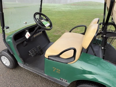 (1) 2019 E-Z-Go EFI golf cart with a Kawasaki gas engine, model 657061G01, includes canopy, fold-dow...