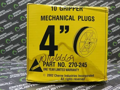 Box of 10 Cherne 270-245 4" Gripper Mechanical Plugs 17 PSIG