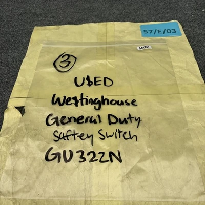 Used Westinghouse GU-322N Misc Industrial Equipment California US | Davliegogo LLC #1709913