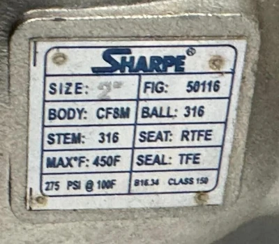 SHARPE 7897897897567565489789789 Ball Valves | Amiron Machinery (5)