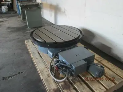 42" Lucas precision motorized rotary table with CNC connectors
