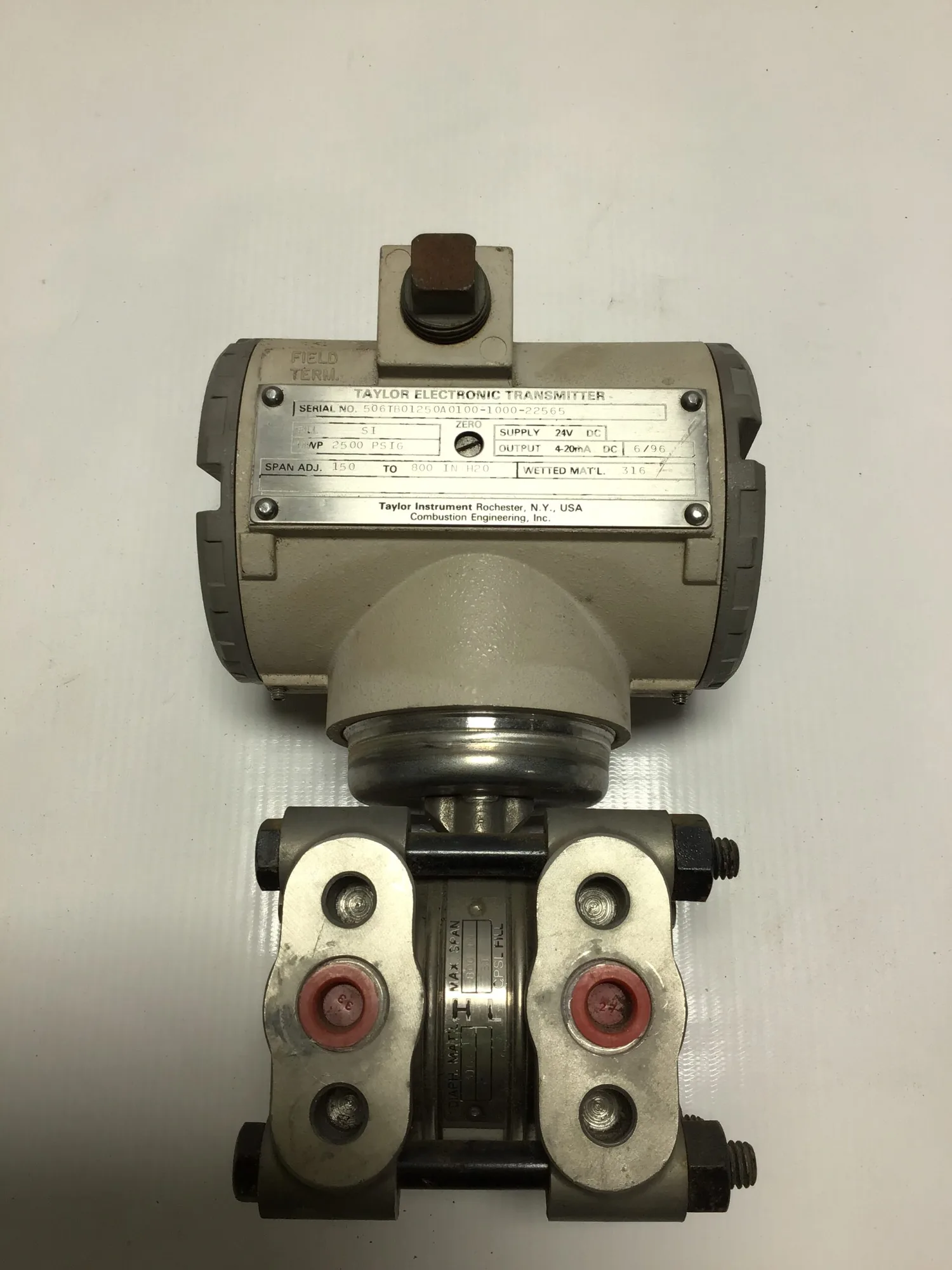 Taylor 506TB Electronic Pressure Transmitter 2500 PSIG MWP