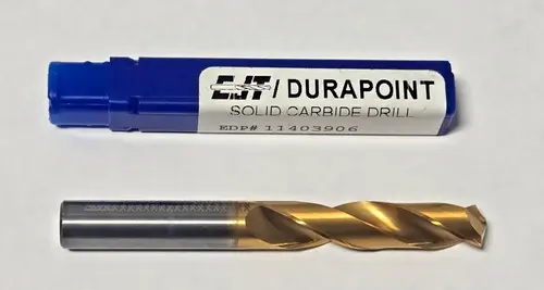 CJT/ Durapoint Solid Carbide Drill Bit 25/64 Style 114 #11403906 Tool New