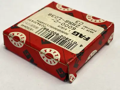New | in-Stock FAG Ball Bearing 10mm Bore 26mm OD 8mm Wide LOT OF 2 Parts Michigan US | Maverick Industrial Sales #1395772