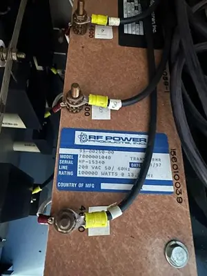 RF POWER PRODUCTS 99-00250-00 POWER SUPPLY GENERATOR