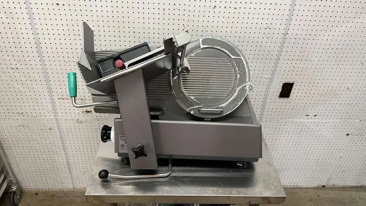 Used Bizerba Used Bizerba GSP HD Automatic 13" Gravity Deli Meat Slicer - 120V - JJ Slicers / Dicers / Cutters Illinois US | Falcon Restaurant Supply #1373501
