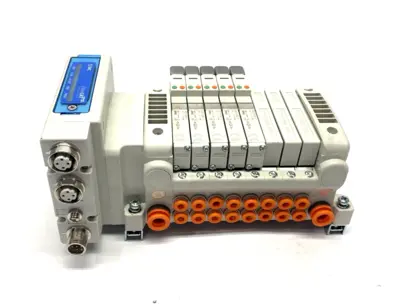 VV5QC11-08N7SEBN-D0S | SMC  Solenoid Valve Manifold 5-Valves, 8-Station VQC1400N-51 - Used