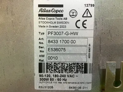 Used 2003 ATLAS COPCO PF3007GHW Automation Control (HMI) Ohio US | HGR 24 #1508169