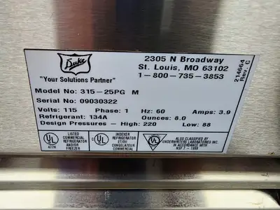 Used Duke Used Duke 315-25PG 46" AeroServ™ Cold Food Bar - Salad Bar - (3) Pan Capacity 120V Food Displays Illinois US | Falcon Restaurant Supply #1376715