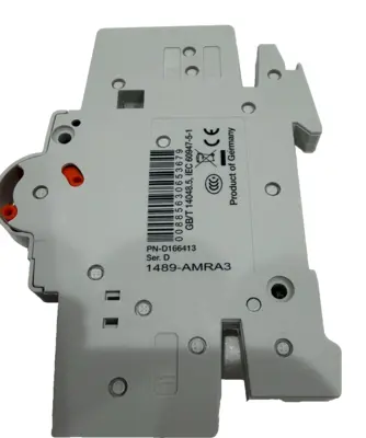 LOT OF 2 ALLEN BRADLEY 1489-AMRA3 AUXILIARY CONTACT SER.D 1489AMRA3 NEW, SURPLUS