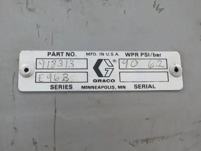 Graco Thermo-o-flow Hot Melt Drum Unloader 55 Gallon Frame & Cylinders Only