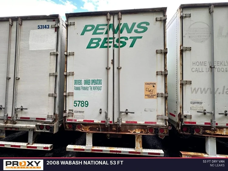 Used 2008 WABASH NATIONAL 53 FT Box Trailers Pennsylvania US | Proxy Equipment #1384949