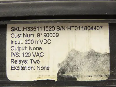 Simpson H335111020 Model H335 200mVDC Digital Panel Meter 120 VAC Power Supply