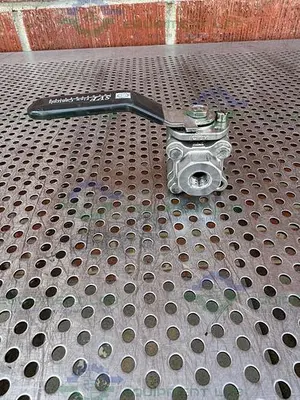 USED SVF -F. C. I. R86666ATSE BALL VALVE 1500 PSI W/ 1/4" THREADED FITTING