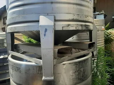Tank, 200 Gallon, 304L S/st, 46" x 24", Tote, Ucon, (7) #L741302