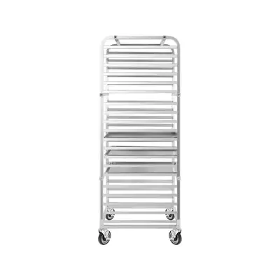 New | in-Stock Atosa New Atosa MPRA-20 Heavy-Duty 20 Pan End Load Bun/Sheet Pan Rack with Casters Racks/Shelving Illinois US | Falcon Restaurant Supply #1375521