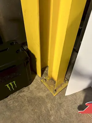 (6) 13' HIGH I-BEAM COLUMN UPRIGHTS FOR 5 TON CRANE: STOCK #22455