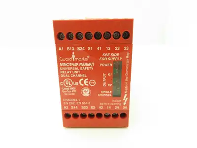 Allen Bradley 440R-C23018 SER B Guardmaster Minotaur MSR6R/T Safety Relay 110VAC