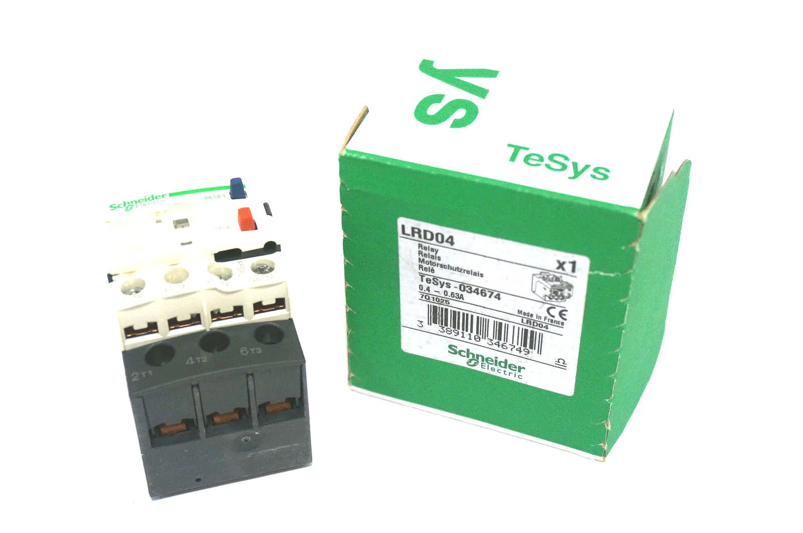NEW SCHENIDER ELECTRIC LRD04 RELAY