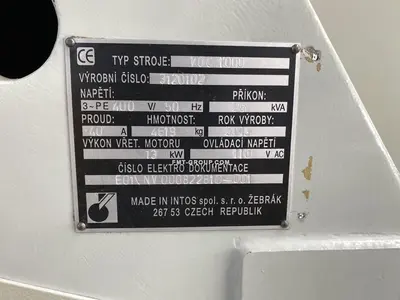 Used 2003 INTOS VOC 1000 Vertical Machining Centers | F.M.T. Group s.r.o. #1252946