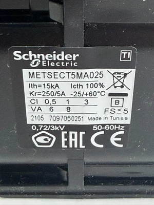 NEW SCHNEIDER ELECTRIC METSECT5MA025 CURRENT TRANSFORMER