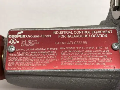 USED CROUSE-HINDS AFU0333 55