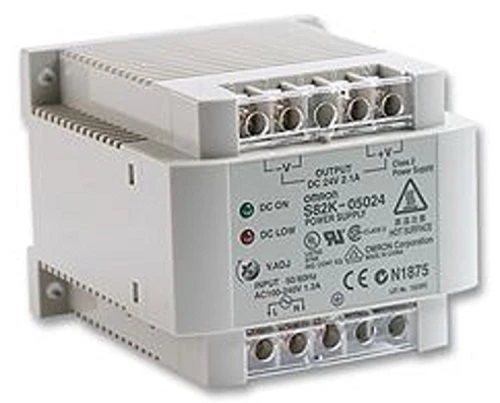 Omron S82K-05024 DC Power Supply, Input 110 to 240 VAC, Output 24VDC 2.1A [New]