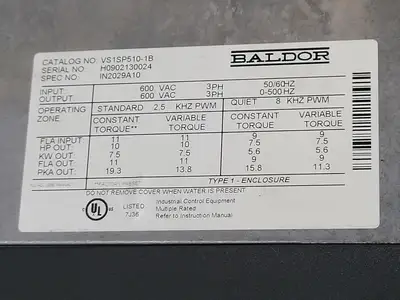 NEW BALDOR VS1SP510-1B