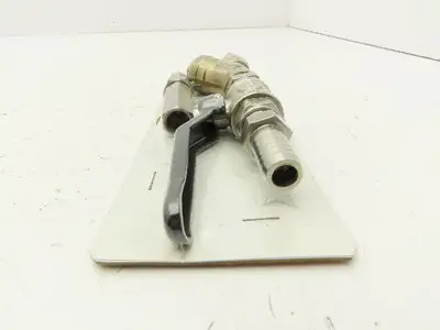 Strobbe NC1006 Stainless Ball Valve 3/8" Brass Y Strainer DN15 PN16 Barb 1/2" OD