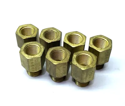 USED PARKER STRAIGHT FEMALE ADAPTER, BRASS
