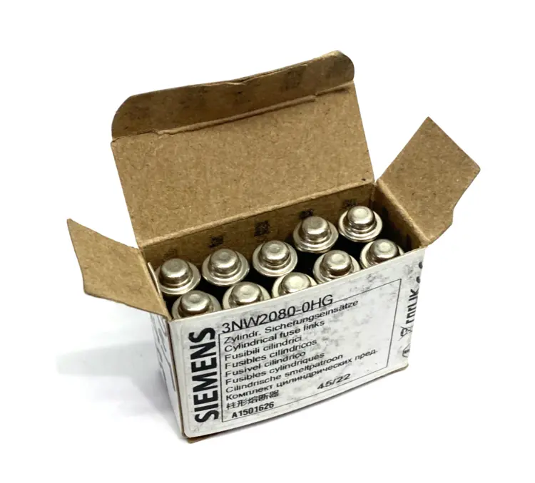 Used SIEMENS SENTRON CYLINDRICAL FUSE, SLOW-BLOW, 8A Fuses | Maverick Industrial Sales #1103364