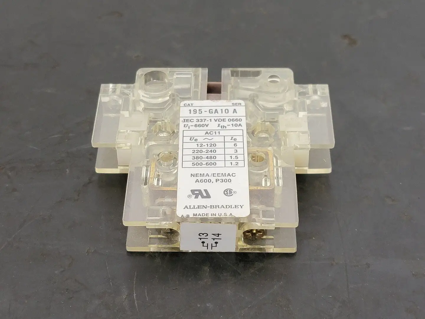 Used ALLEN-BRADLEY 195-GA10 Switchgears British Columbia CA | Lenmark #243247