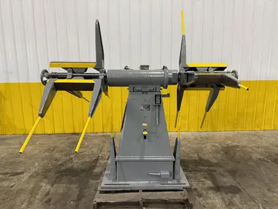 2500 LBS X 12" COOPER WEYMOUTH DOUBLE END PULL-OFF COIL REEL UNCOILER: STOCK #22619