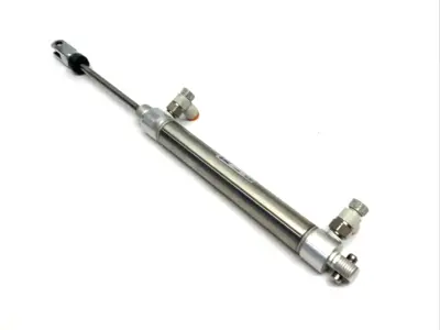USED SMC ROUND BODY AIR CYLINDER, 0.75" BORE, 4" STROKE