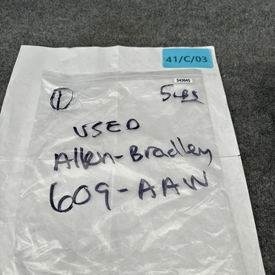 Used Allen-Bradley 609AAW Starters California US | Davliegogo LLC #1705991