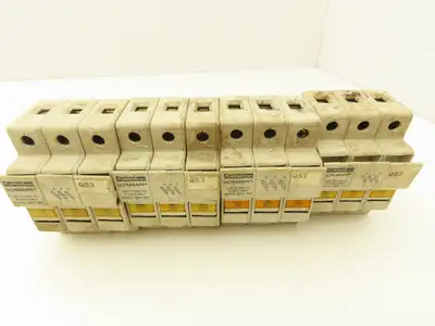 Ferraz Shawmut USCC31I Ultrasafe 3-Pole Class CC Fuse Holder 30A 600V Lot of 8
