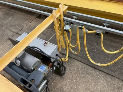 USED SIEVERT CRANE & HOIST 5-TON FREESTANDING OVERHEAD (TOP RUNNING) CRANE