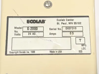 S-2000 | Ecolab  Sensatron 2000 - For parts or not working