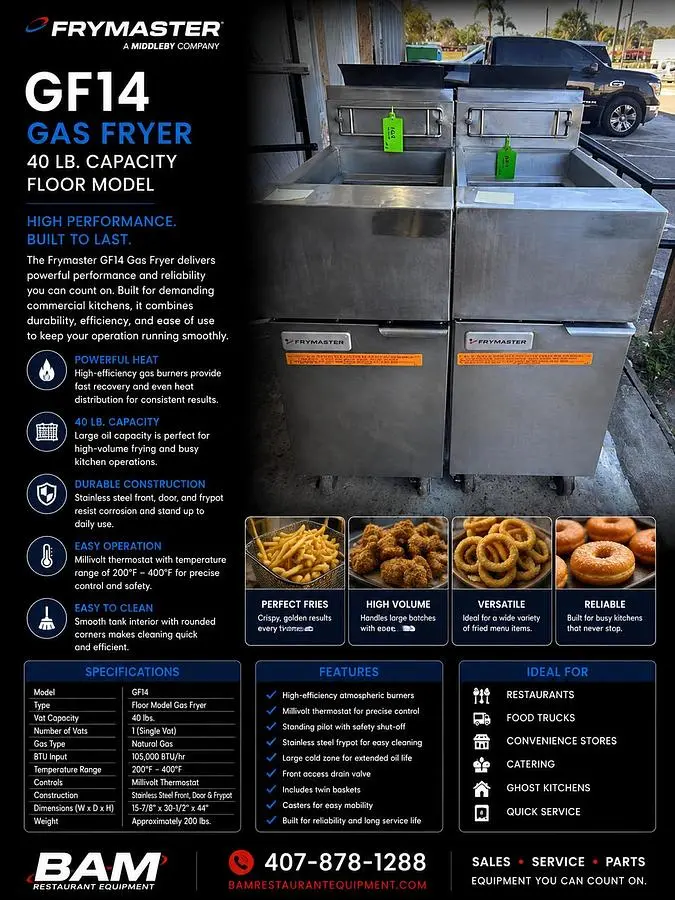 Used FRYMASTER _UNKNOWN_ Bakery Equipment Florida US | BAM Discount Restaurant Equipment #1285523