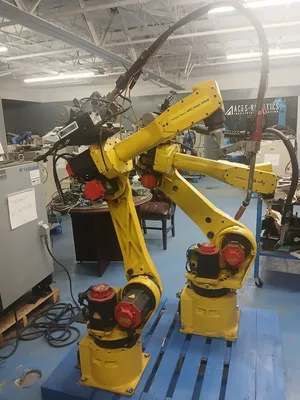 FANUC ROBOTICS Arc Mate 100iB Lincoln Powerwave 455 Mig Welding | ACES Robotics Ltd (1)