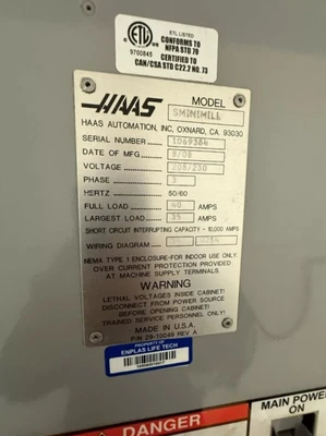 2008 HAAS SUPER MINI MILL Vertical Machining Centers | Bayou Machinery (6)