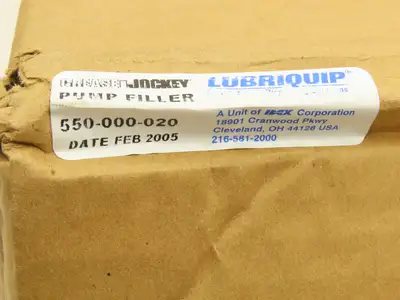 Lubriquip 550-000-020 Grease Jockey Hand Pump Re-Filler 5 Gal Pail Lid 3/8" Hose