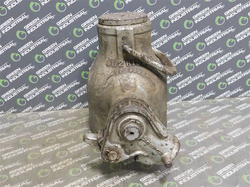 Duff Norton 5010-A-4 Bottle Jack 50 ton 4-1/2 in Rise Lever Effort 300 lbs Used