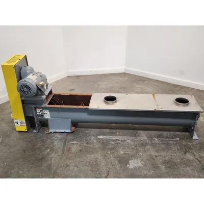 Used 9" Dia x 5'-8" Long Carbon Steel Screw Conveyor Auger Feeder